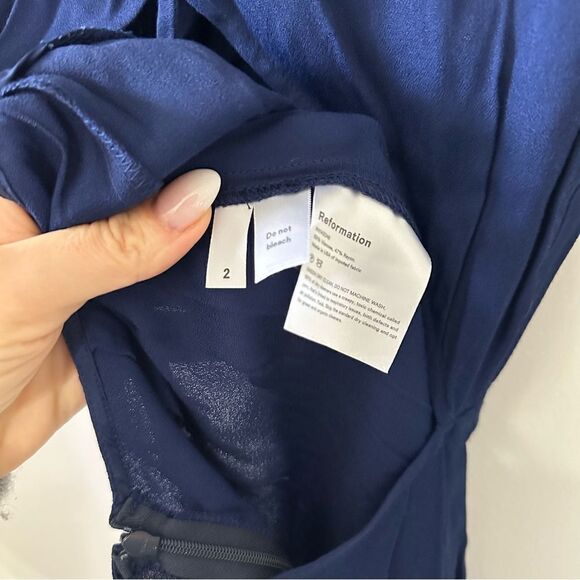 Reformation Mayer Jumpsuit in Danube Blue - Picture 8 of 8